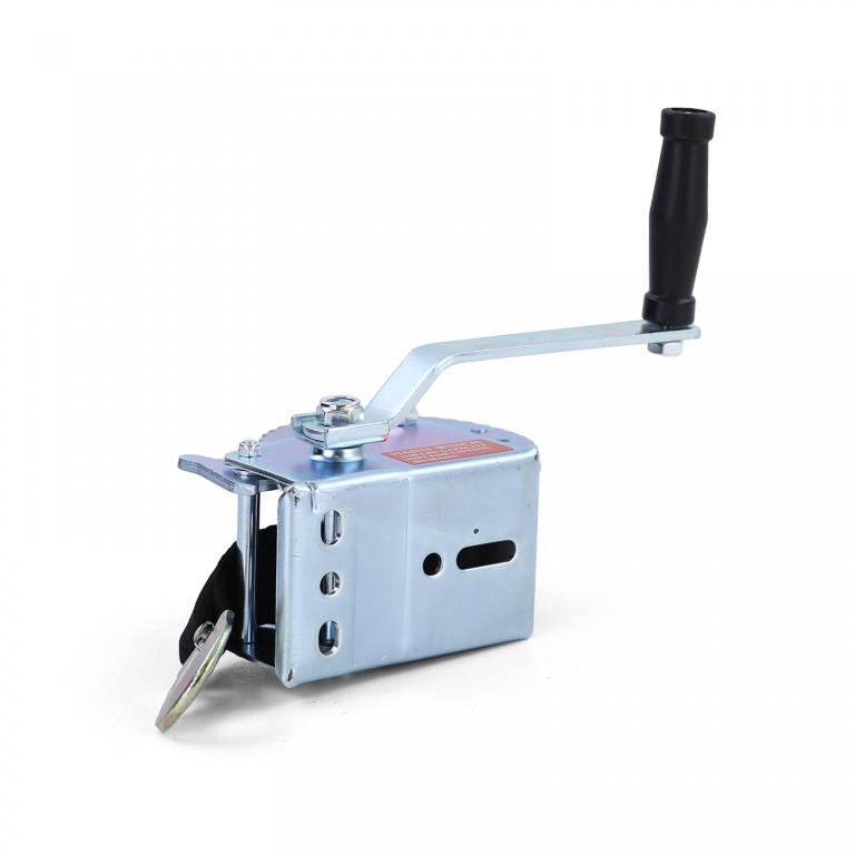 Winch manual pentru remorcă, cablu argintiu cu curea de 8 metri, 600 kg Performance AutoTuning