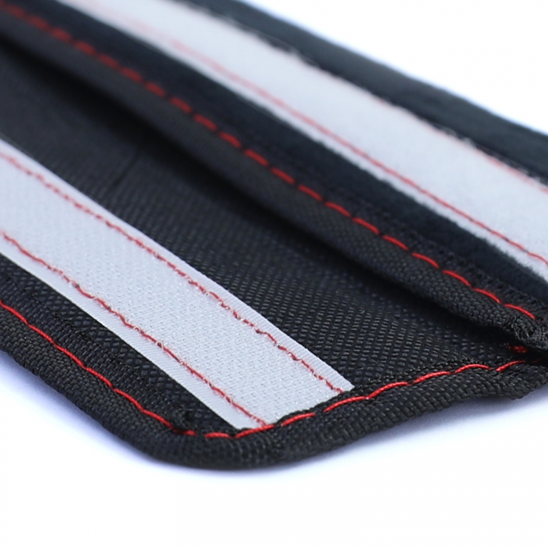 2x Pernuțe pentru Centura de Siguranță, Perne de Protecție pentru Centură, Negre cu Cusături Roșii Performance AutoTuning