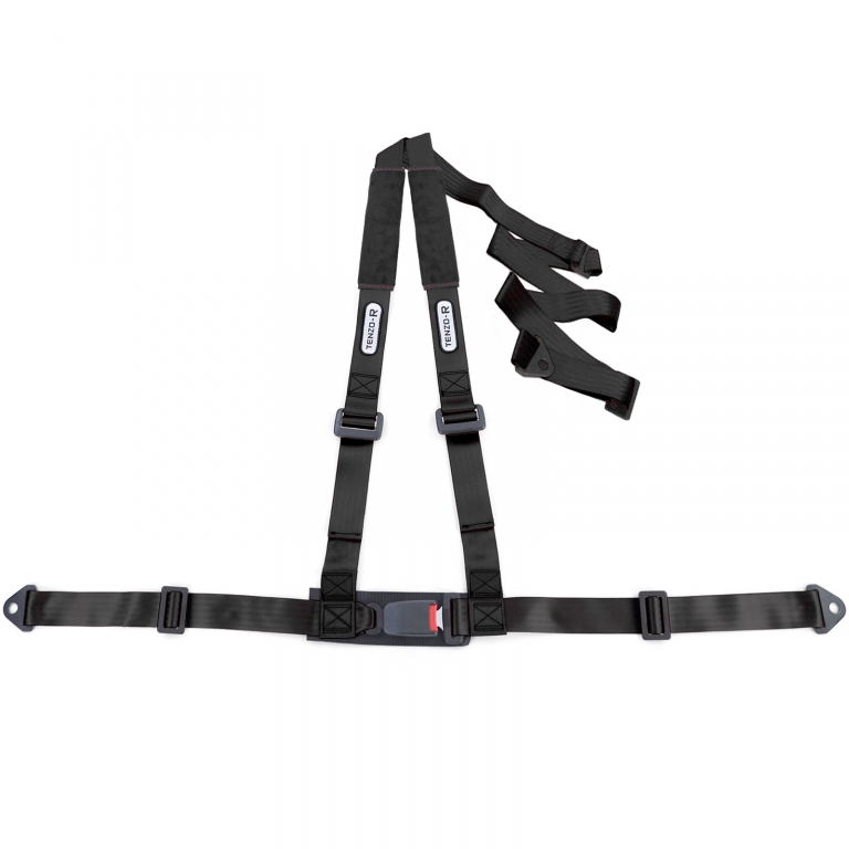 Centura de siguranță Tenzo-R Sport cu prindere în 3 puncte și pernă pentru centură, set negru Performance AutoTuning