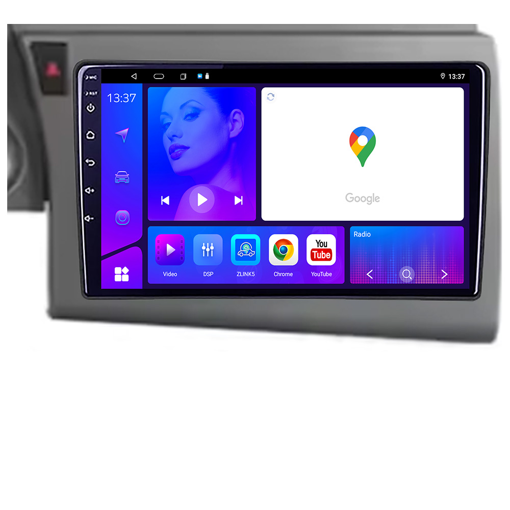 Navigatie Audi A6 C6 2004-2010 Octa Core EDOTEC-LITE Android Ecran 720P Octa Core 4+64 Carplay Android auto