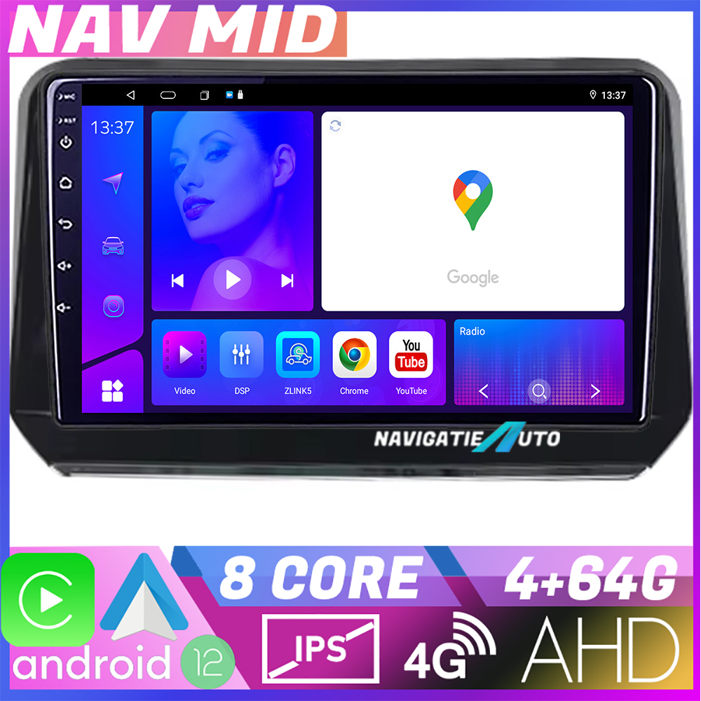 Navigație Mitsubishi Outlander 2021+ Android 12, 4GB RAM, 64GB, CarPlay