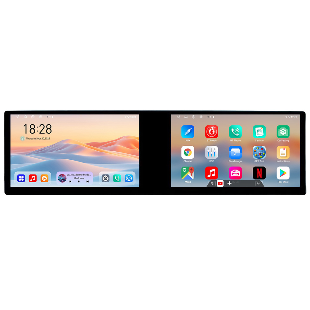 Navigatie Audi A4 B6 Kit-050 Edotec 2 ecrane 8 core 4+128 21.6 inch Incell android Wifi 5Ghz gps internet