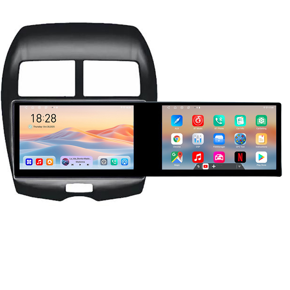 Navigatie Android Mitsubishi ASX 2013-2017, 21.6 inch, 4GB RAM, 128GB