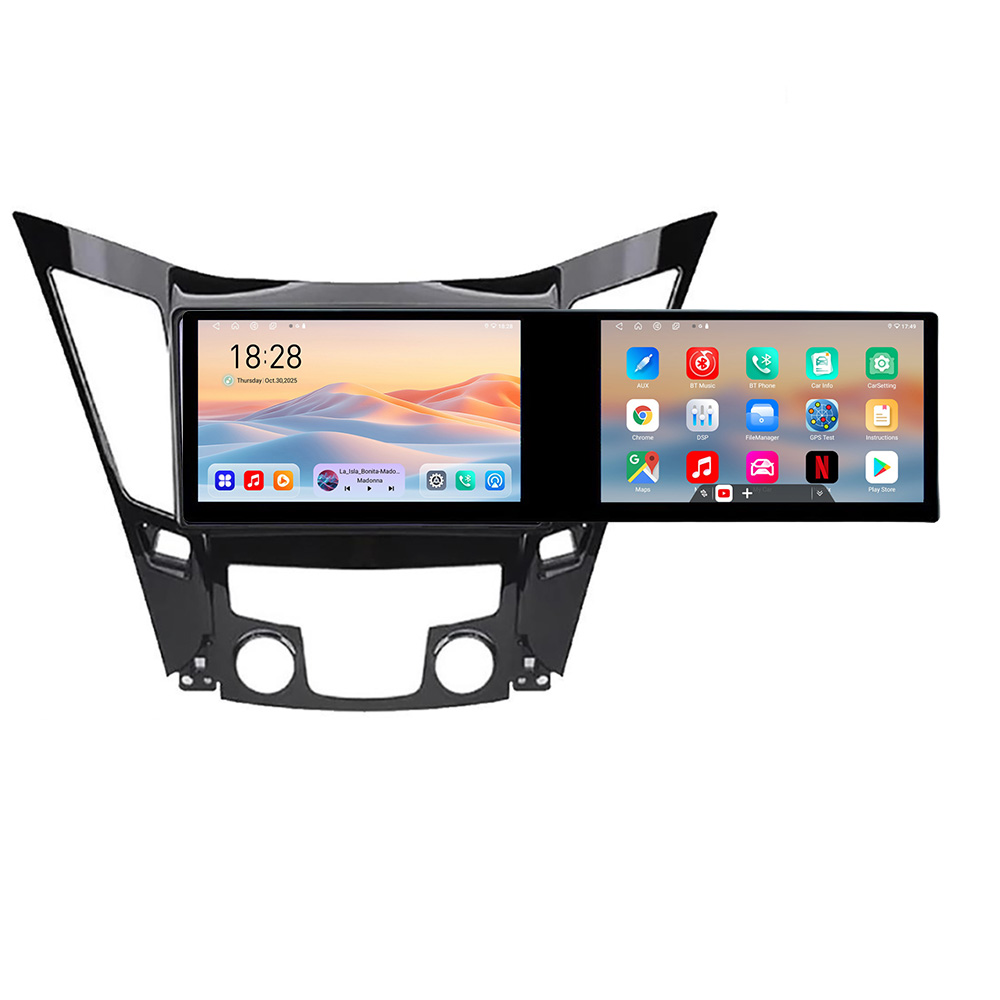 Navigatie Hyundai Sonata 2011-2015 Kit-259 Edotec 2 ecrane 8 core 4+128 21.6 inch Incell android Wifi 5Ghz gps internet