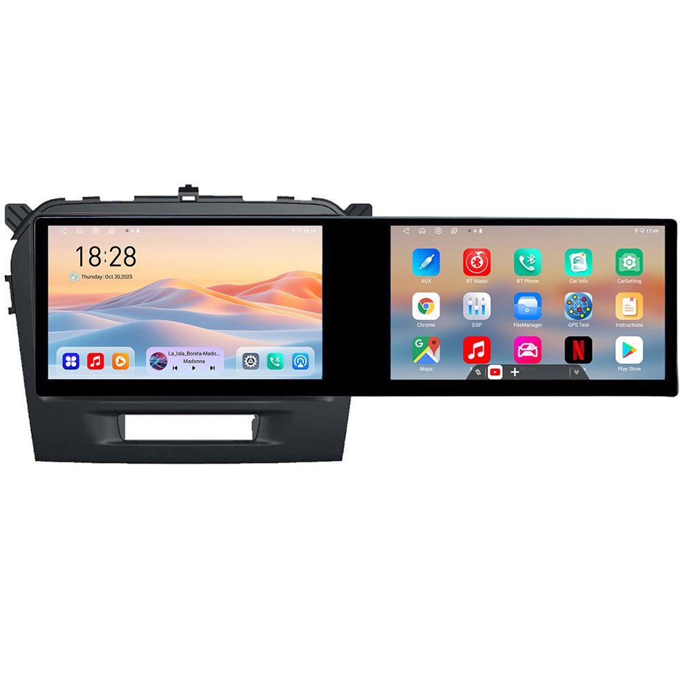 Navigatie Suzuki Grand Vitara 2016- Kit-2265 Edotec 2 ecrane 8 core 4+128 21.6 inch Incell android Wifi 5Ghz gps internet