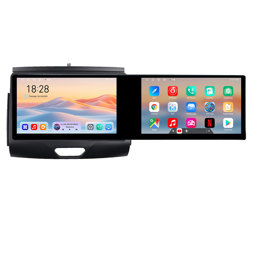Navigație Android Ford Ranger 2015+ cu CD, 10.5 inch, 4GB RAM, 128GB
