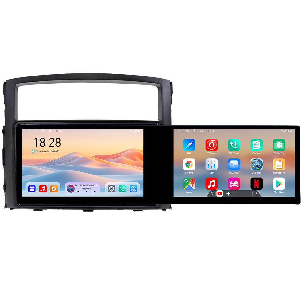 Navigatie Mitsubishi Pajero Kit-452 Edotec 2 ecrane 8 core 4+128 21.6 inch Incell android Wifi 5Ghz gps internet