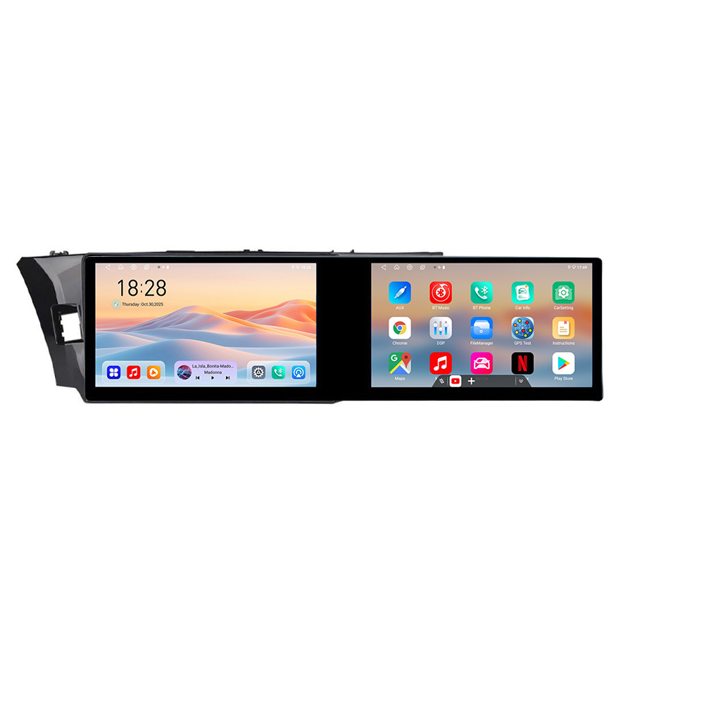 Navigatie Toyota Corolla 2013-2017 Edotec, 2 ecrane 21.6 inch, 4GB+128GB