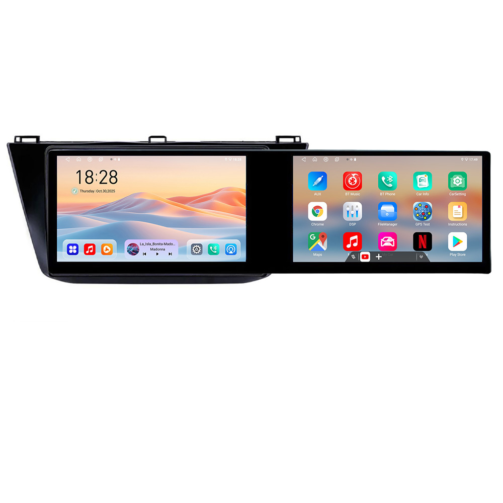 Navigatie Android VW Tiguan 2016+ Edotec, 2 ecrane 21.6 inch, 4+128GB