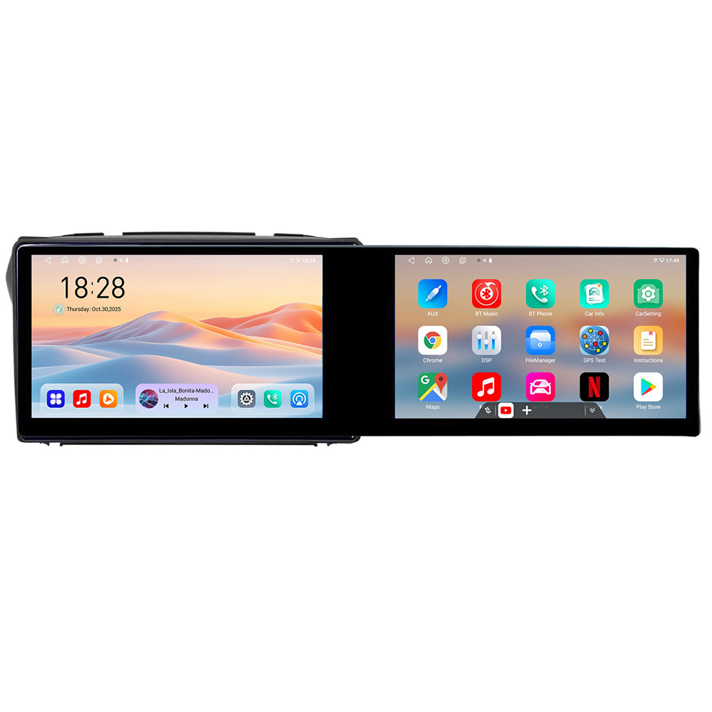 Navigație Android Suzuki Alto 2009-2016 cu 2 ecrane, 4GB RAM, 128GB