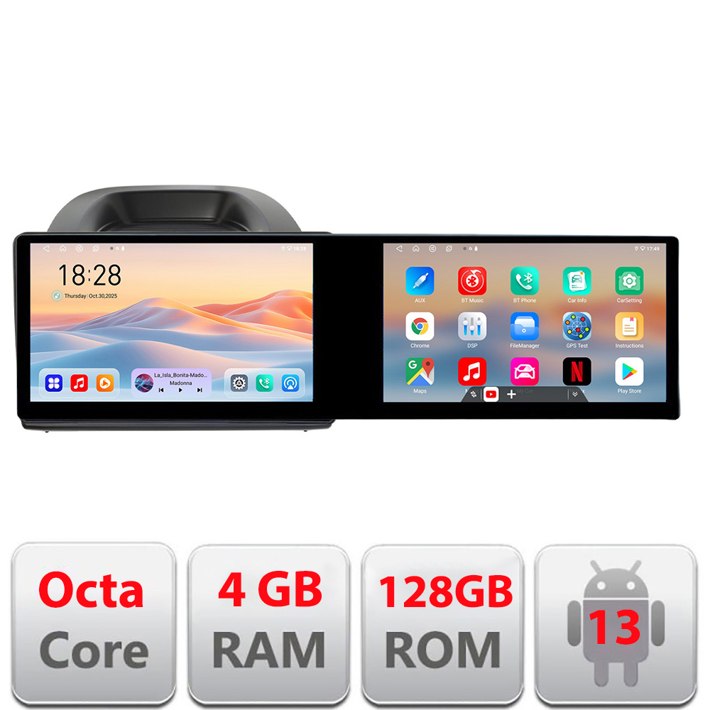 Navigatie Ford Ecosport 2017-2019 Edotec, 2 ecrane 21.6 inch, 4GB+128GB