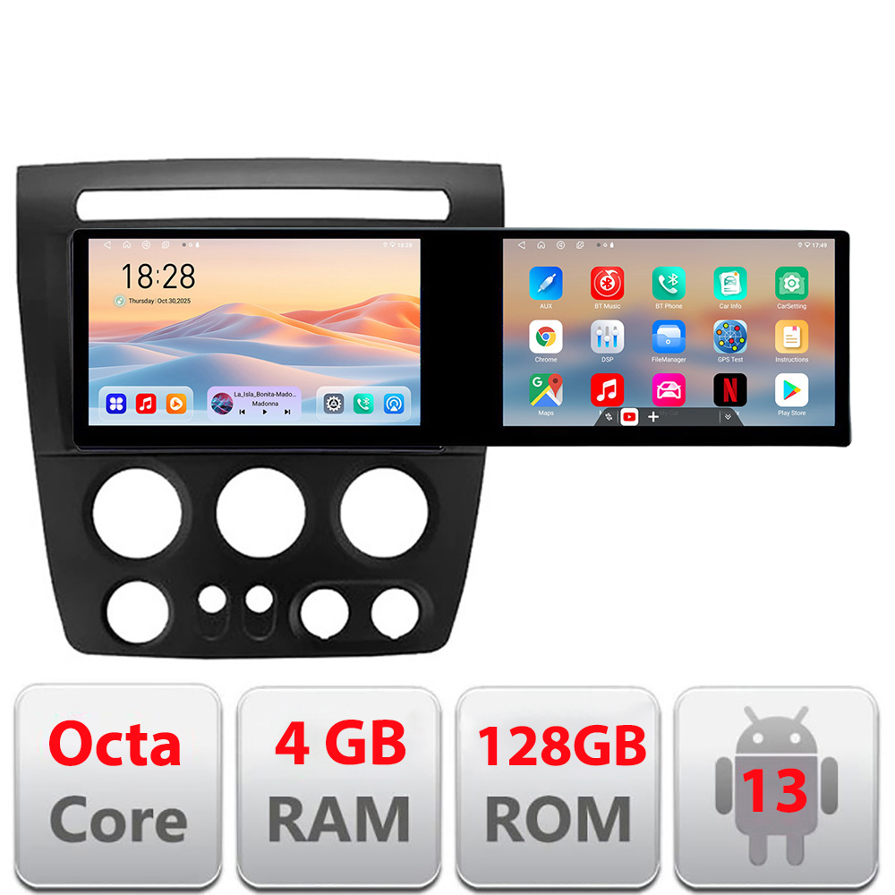 Navigatie Hummer H3 Edotec 2 ecrane 8 core 4+128 21.6 inch Incell android Wifi 5Ghz gps internet