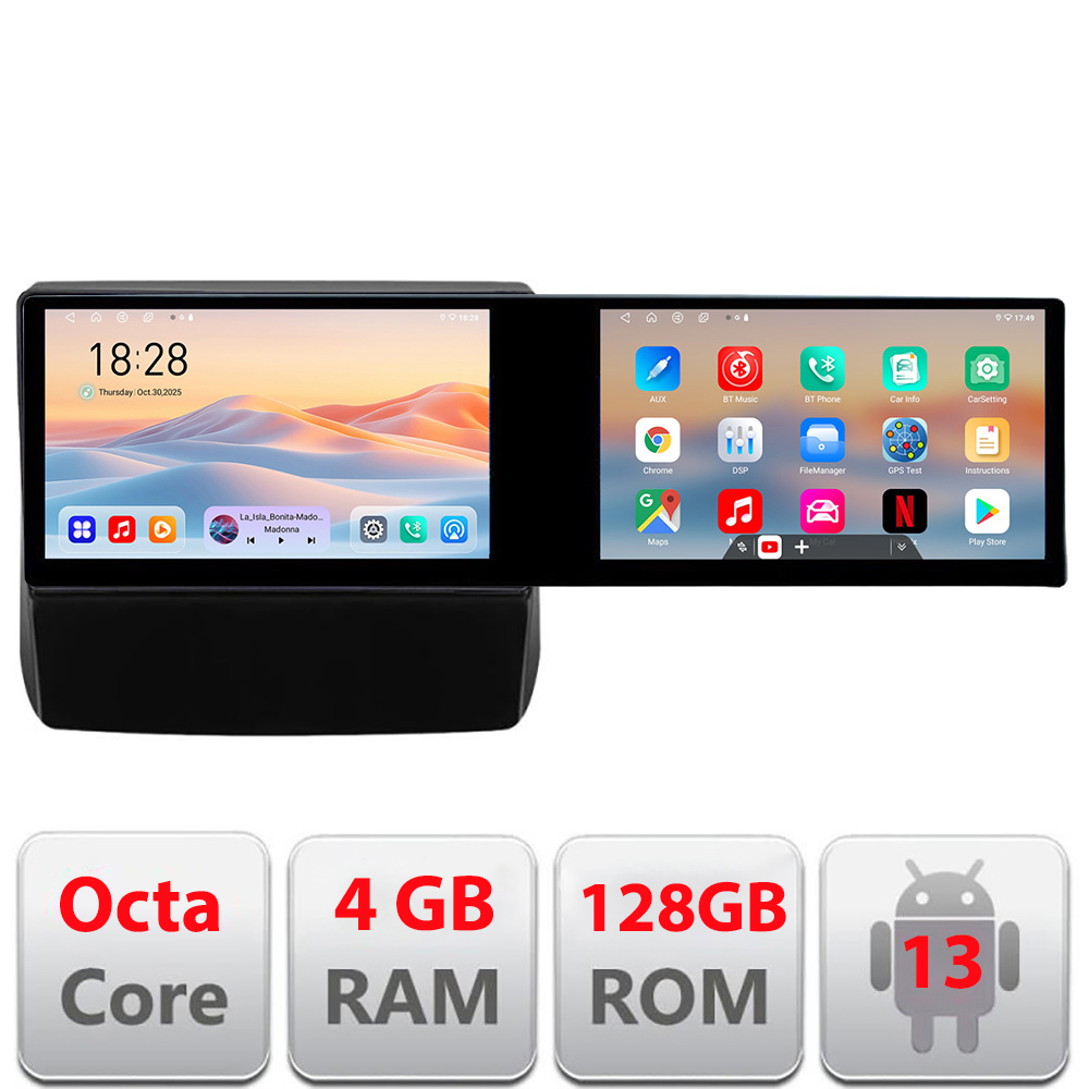 Navigatie Subaru Forester 2017-2020 Kit-forester20 Edotec 2 ecrane 8 core 4+128 21.6 inch Incell android Wifi 5Ghz gps internet 3