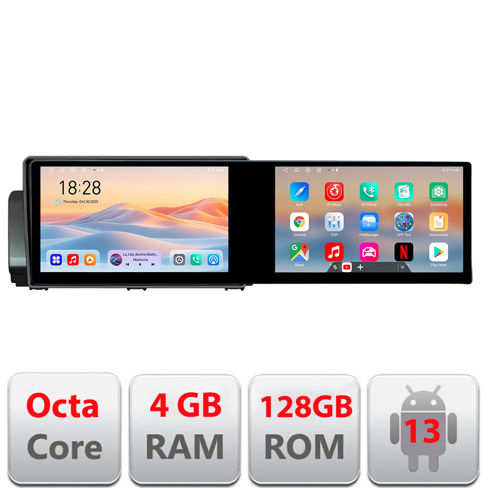 Navigatie Android Dacia Logan Sandero Jogger 2021+ 10.5 inch 4GB 128GB