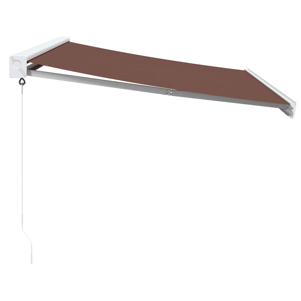 Copertină retractabilă manual, maro, 350x250 cm GartenMobel Dekor