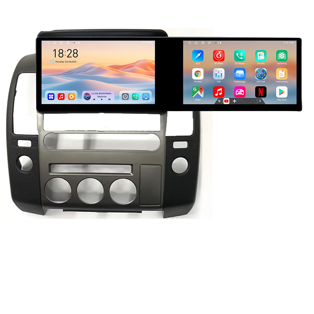 Navigatie dedicata Edonav Nissan Patfinder Navara Edotec 2 ecrane 8 core 4+128 21.6 inch Incell android Wifi 5Ghz gps internet KIT-nav-oem