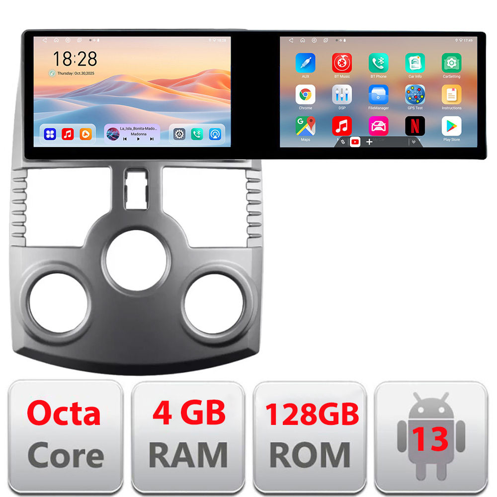 Navigatie Daihatsu Terios 2006-2016 Edotec 2 ecrane 8 core 4+128 21.6 inch Incell android Wifi 5Ghz gps internet kit-terios