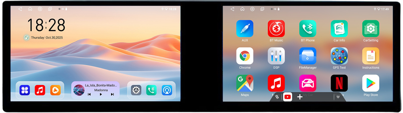 Navigatie Ford Transit 2019- varianta cu ecran de fabrica Edotec 2 ecrane 8 core 4+128 21.6 inch Incell android Wifi 5Ghz gps internet Kit-transit-2019-b