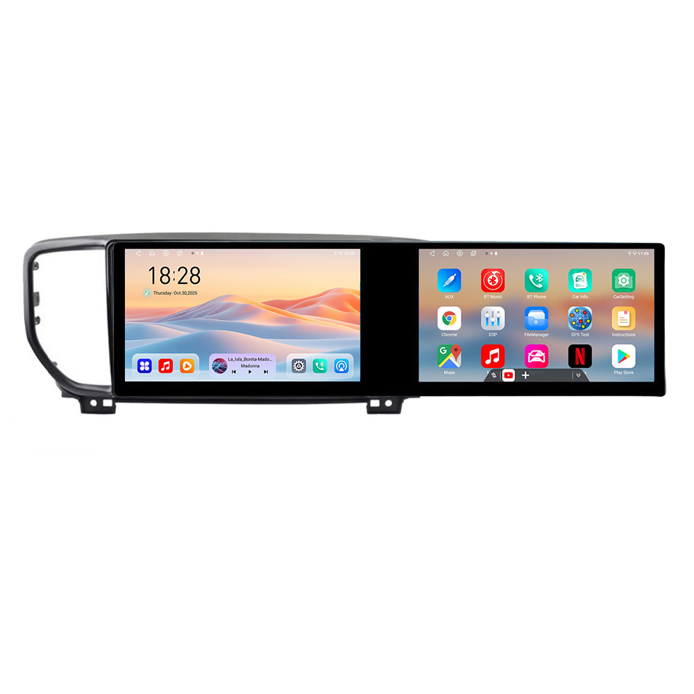 Navigatie Android Kia Sportage facelift 2019, 2 ecrane 21.6 inch, 4GB+128GB