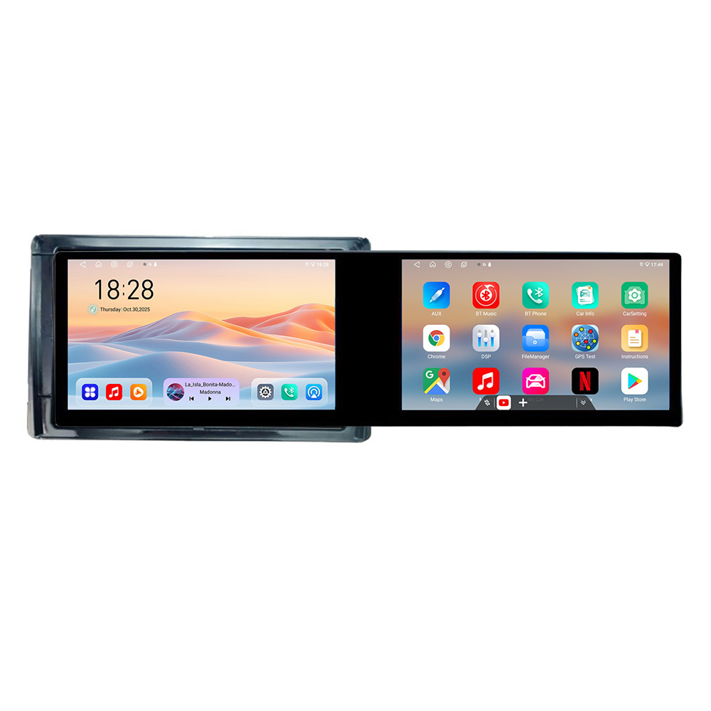 Navigatie Toyota 2DIN Edotec cu 2 ecrane 21.6 inch, Android, 4GB+128GB