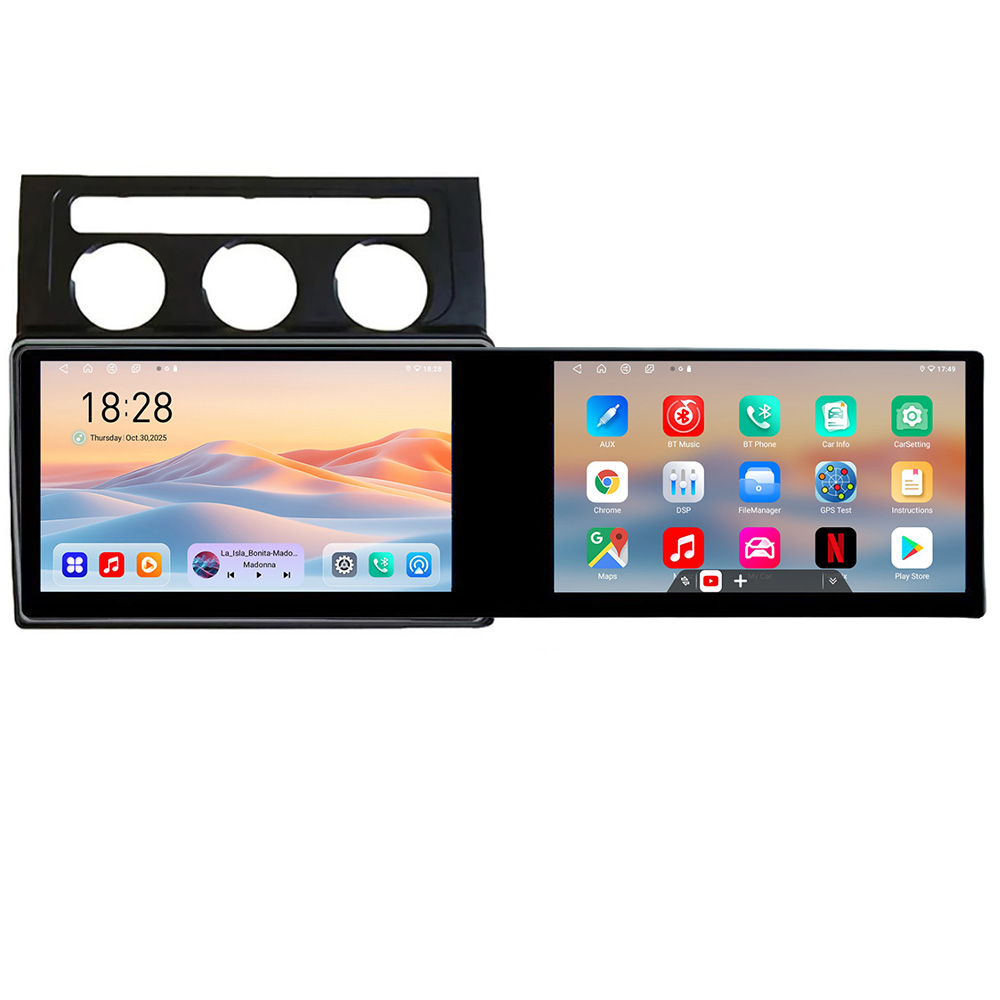 Navigație VW Touran 2003-2009 cu 2 ecrane 21.6 inch, Android 13