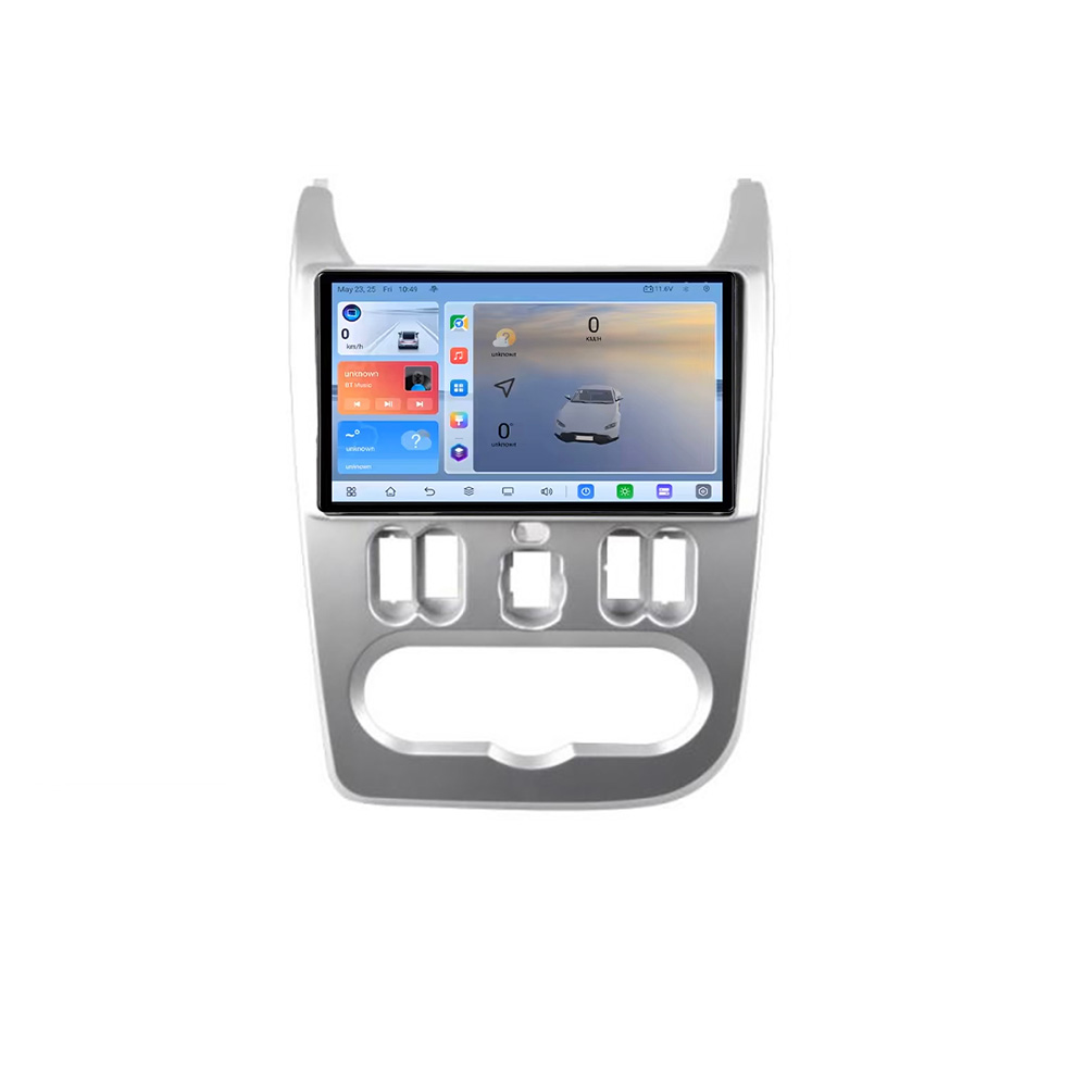 Navigație Android Dacia Duster 2010-2012, 8GB RAM, 128GB, QLED 1K, 4G