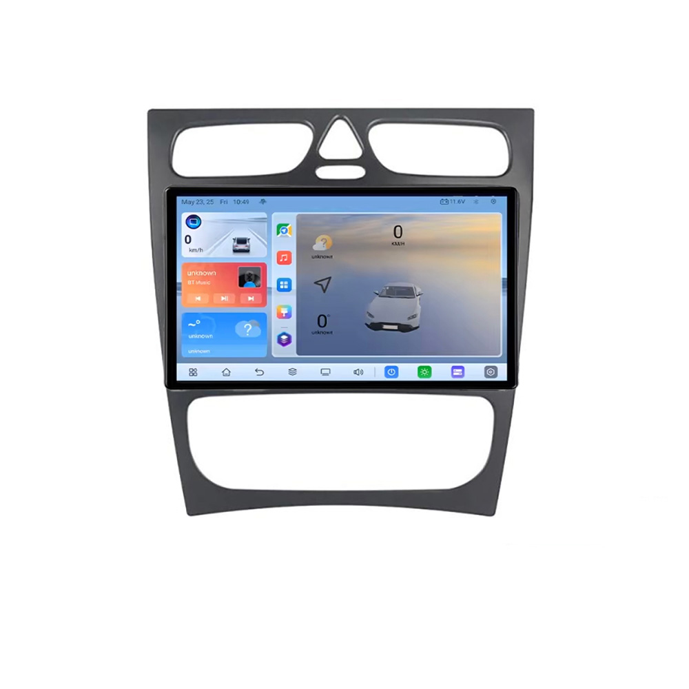 Navigatie Android Mercedes C W203 2001-2007, 8GB RAM, 128GB, QLED, 4G