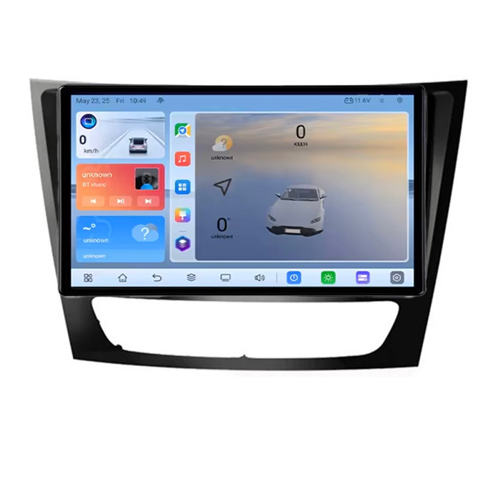 Navigatie Android Mercedes W211 W219 cu QLED 8+128GB, 4G LTE si GPS
