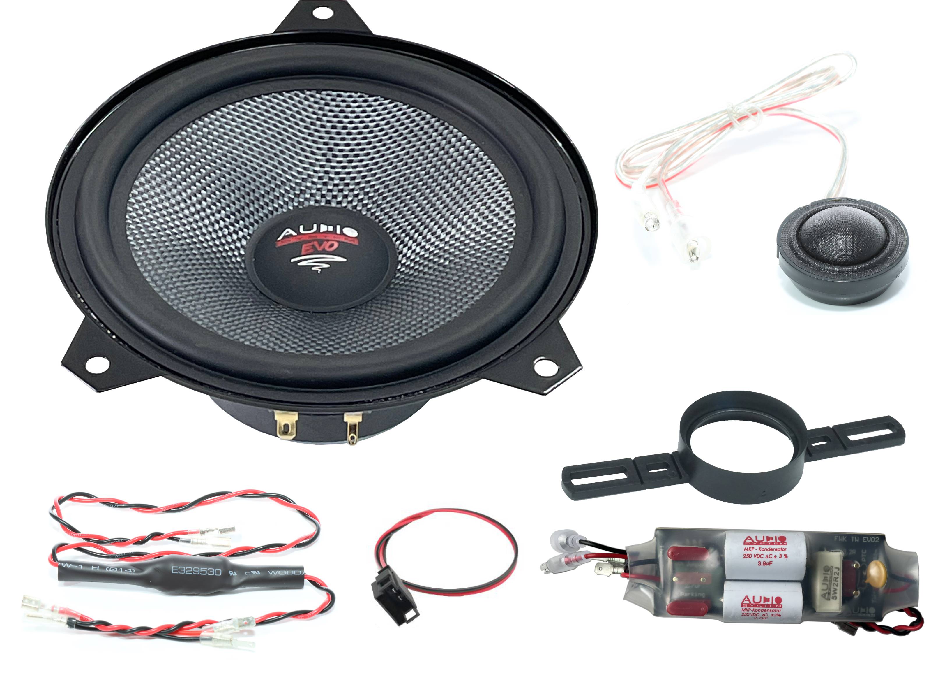 Difuzoare component BMW E46 Audio System XFIT EVO 3, 16,5 cm, 3 ohmi