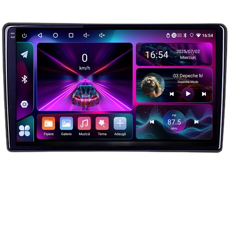 Navigație auto universală Edotec EDT-E210-RK cu ecran touchscreen Android