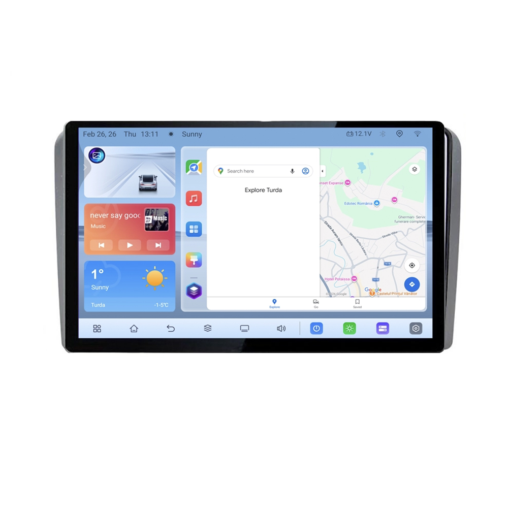 Navigație dedicată Audi A3 8P, ecran 13 inch 1K, Android 4+64 GB