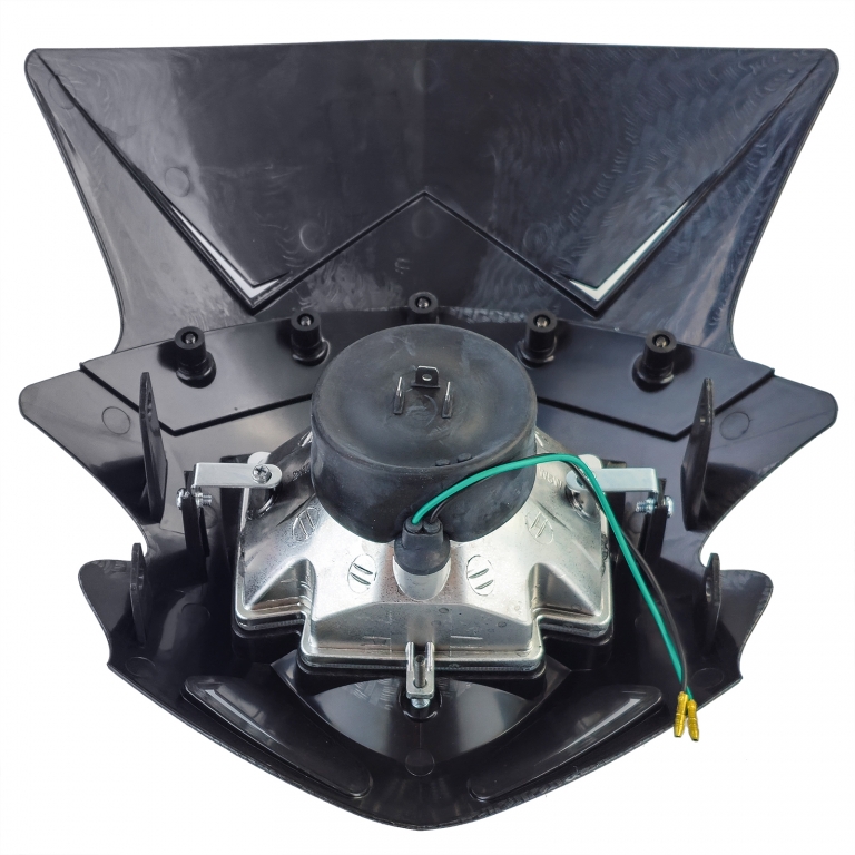 Masca universală pentru faruri de motocicletă Gothic incl. far în aspect de carbon Performance AutoTuning