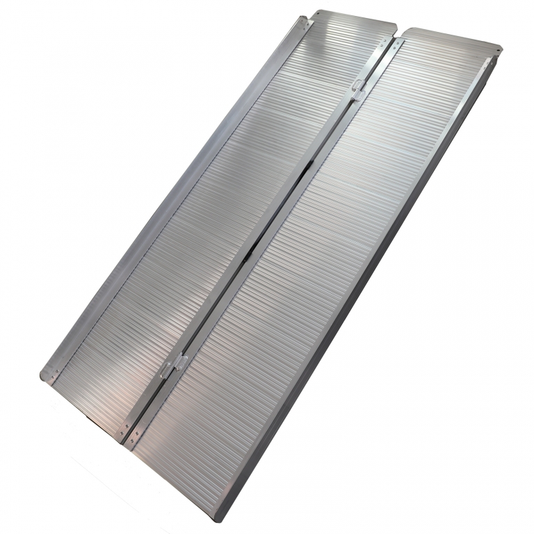 Rampă pentru scaun cu rotile din aluminiu cu margini ghid, pliabilă 152x70cm, max. 270kg Performance AutoTuning