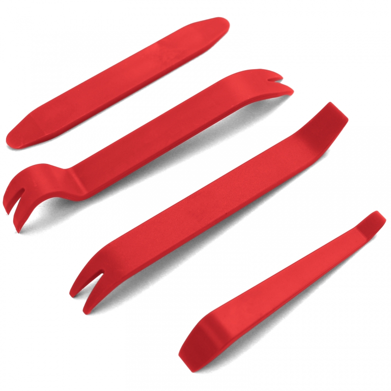 Unealtă de îndepărtare pentru montarea levierului panoului interior al mașinii, benzi roșii Performance AutoTuning