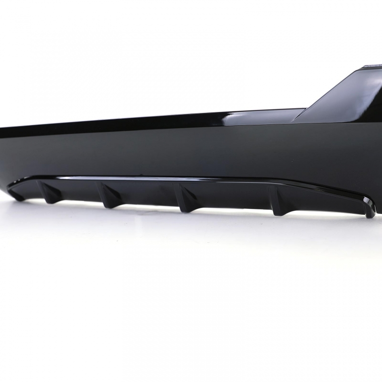 Difuzor sport spate lucios + țevi de eșapament 440 look potrivit pentru BMW Seria 4 G22 G23 420 430 Performance AutoTuning