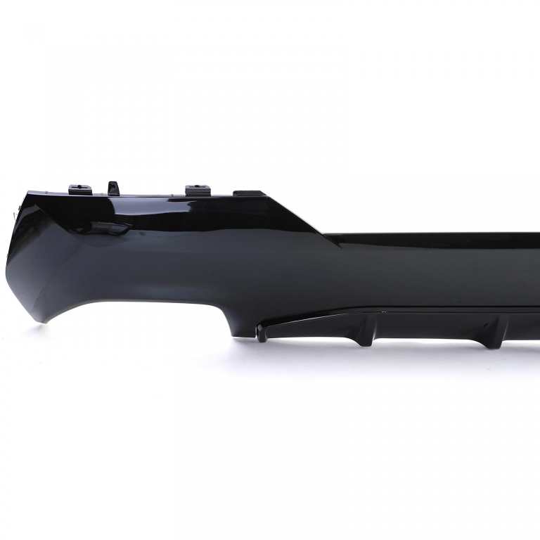 Difuzor sport spate lucios + țevi de eșapament 440 look potrivit pentru BMW Seria 4 G22 G23 420 430 Performance AutoTuning