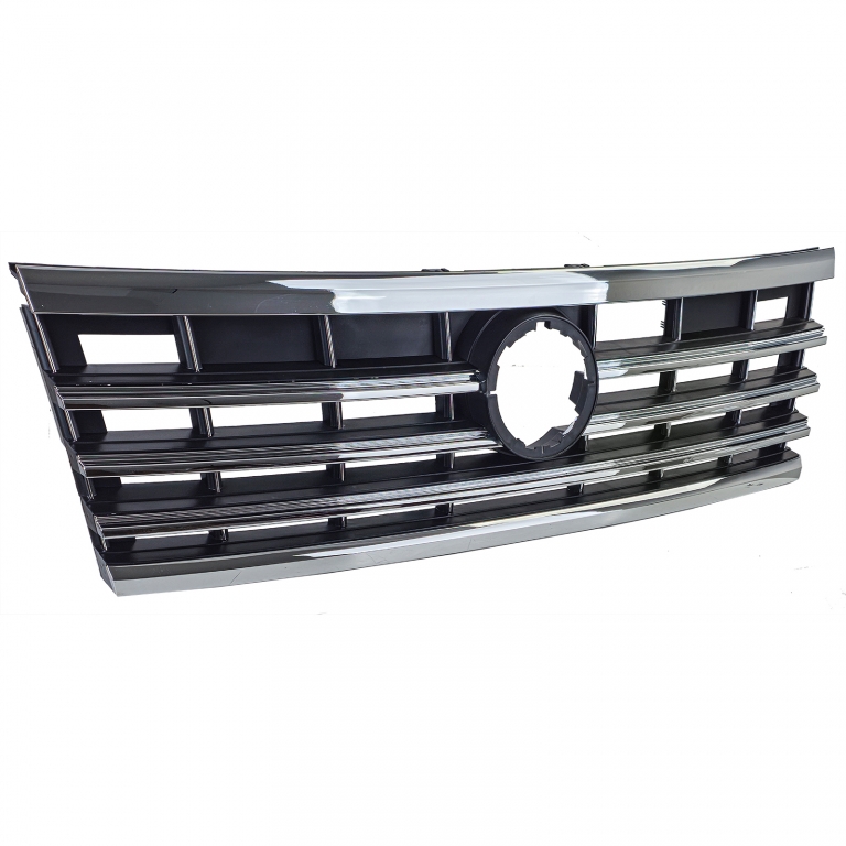 Grilă radiator neagră cu benzi cromate, potrivită pentru VW Touareg III din 2018 Performance AutoTuning