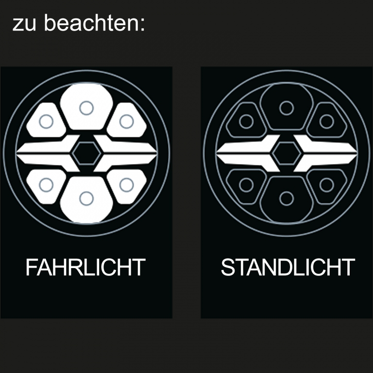 Set de 2 piese HELLA VALUEFIT Faruri auxiliare cu LED pentru faza lungă Black Blade 9˝ Rotund Legale Performance AutoTuning