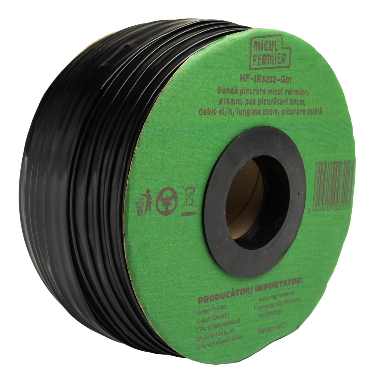 Banda de picurare Micul Fermier 16 mm, 30 cm, 4 l/h, 200 m