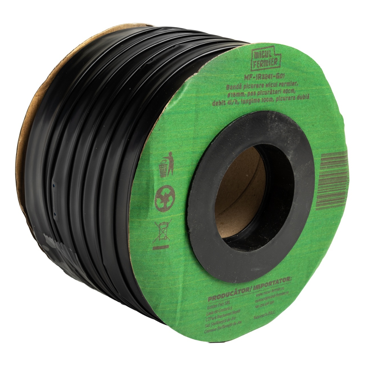 Banda de picurare Micul Fermier 16 mm, 100 m, 4 l/h, pas 40 cm