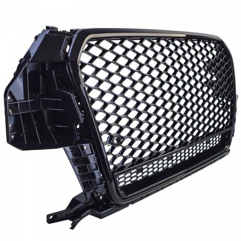 Grilaj sport cu fagure negru lucios, potrivit pentru Audi Q3 8U pre-facelift 11-15 Performance AutoTuning