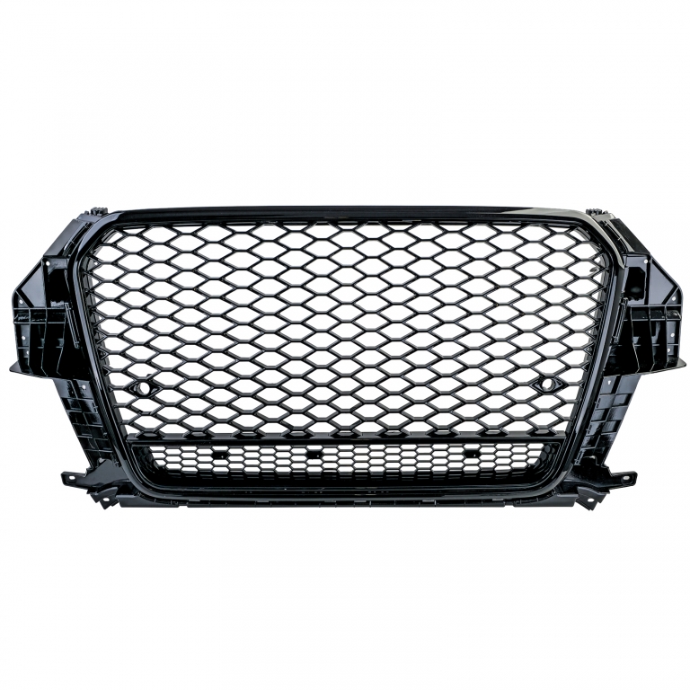 Grilaj sport cu fagure negru lucios, potrivit pentru Audi Q3 8U pre-facelift 11-15 Performance AutoTuning