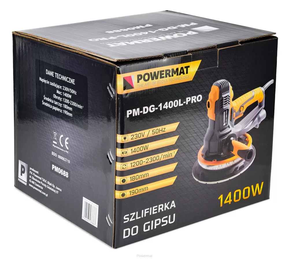 Polizor de perete Powermat PM-DG-1400L-PRO 1400W cu LED 360°