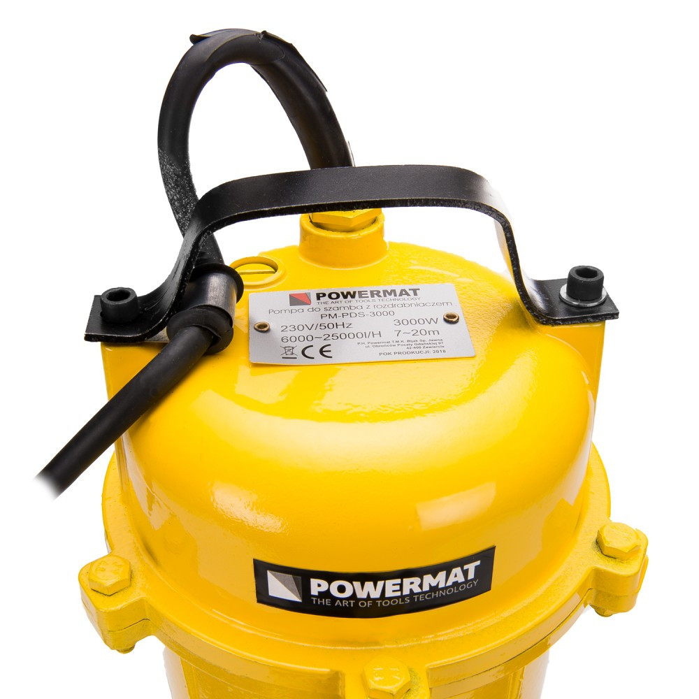 Powermat Pompă pentru ape uzate PM-PDS-3000 cu tocător