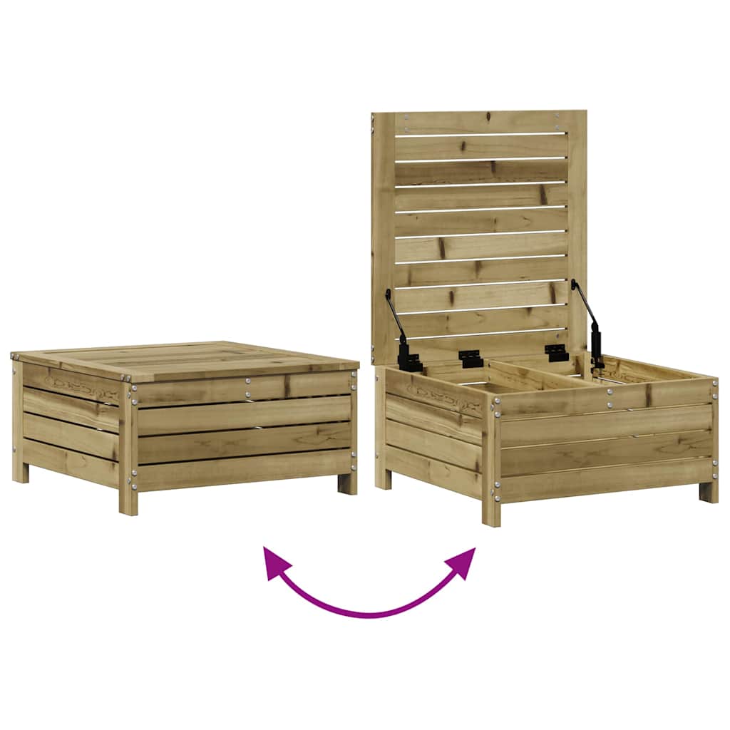 Set mobilier de grădină cu perne, 8 piese, lemn de pin tratat GartenMobel Dekor