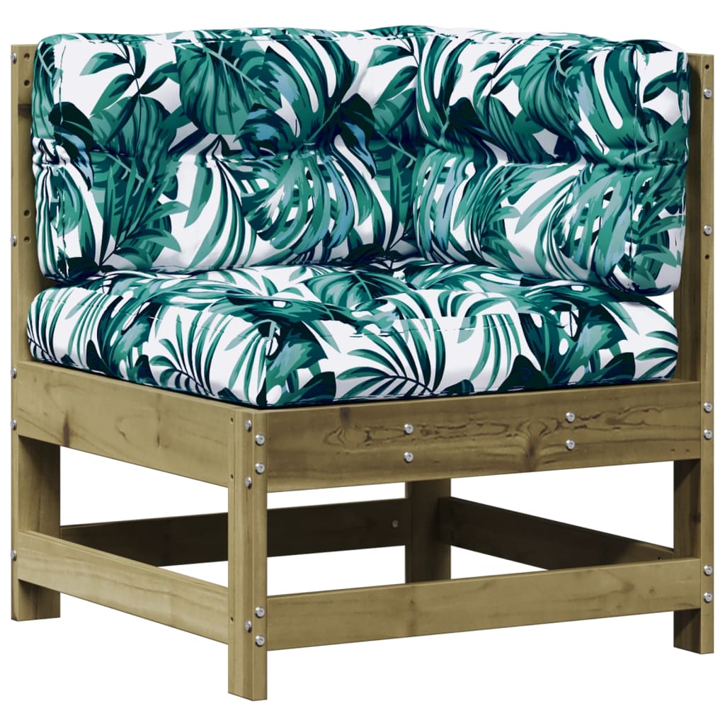 Set mobilier de grădină cu perne, 5 piese, lemn de pin tratat GartenMobel Dekor