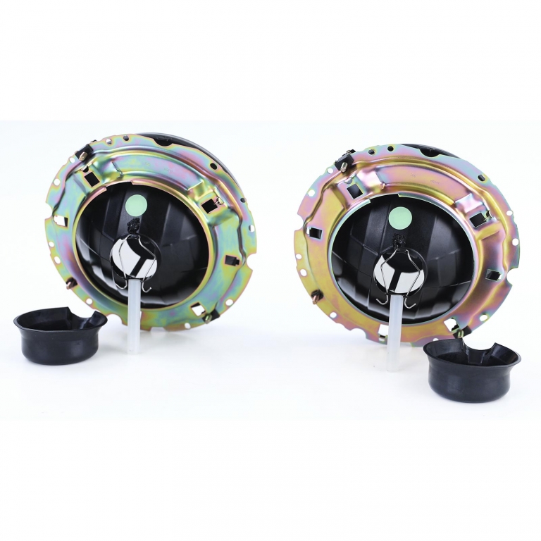 Faruri din sticlă clare cu fum negru H4, pereche, potrivite pentru VW Caddy I 82-92 + Jetta I 79-84 Performance AutoTuning