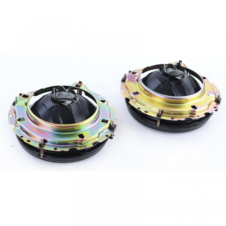 Faruri din sticlă clare cu fum negru H4, pereche, potrivite pentru VW Caddy I 82-92 + Jetta I 79-84 Performance AutoTuning