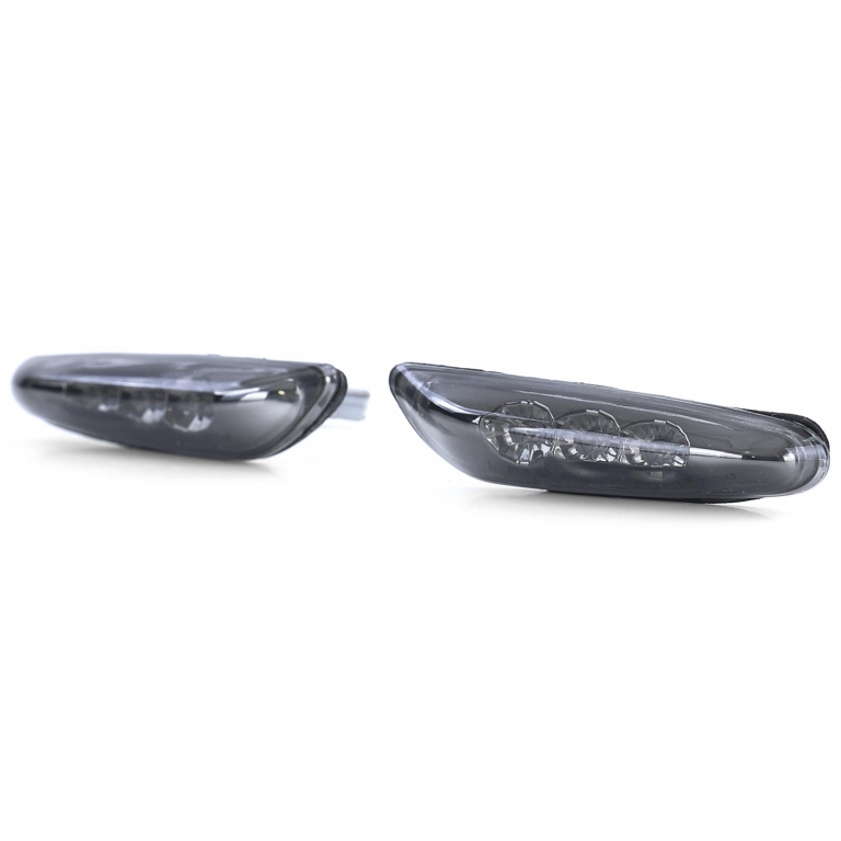 Indicatori laterali LED fumuriu negru potriviți pentru BMW E46 E60 E61 X3 E83 Performance AutoTuning