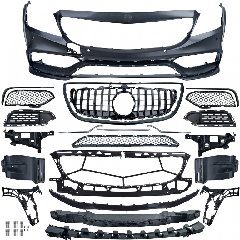 Kit caroserie sport bara grilă difuzor potrivit pentru Mercedes CLS C218 W218 2011-2018 Performance AutoTuning